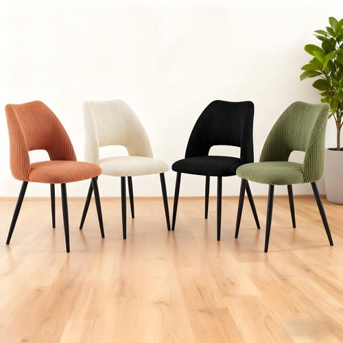 Dining chairs corduroy - 2/4/6x,