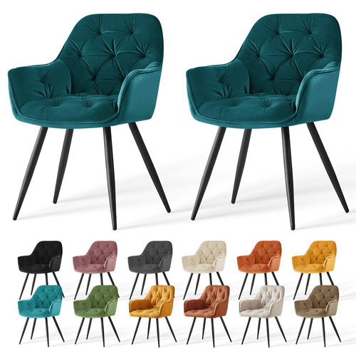 Velvet dining chairs - dining, padded