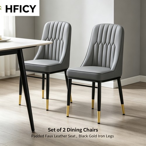 Dining chairs faux - 2/4p,