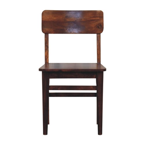 Classic chestnut dining chair - chestnut,