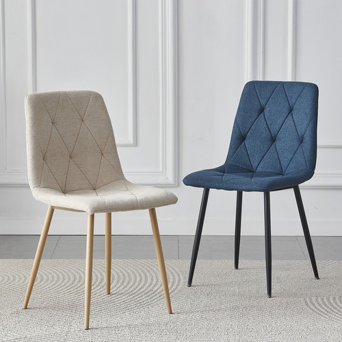 Dining chairs set linen - dining,