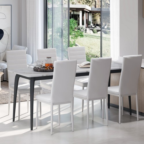 Set white dining - set,