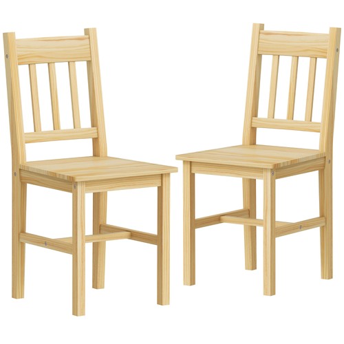 Homcom dining chairs set - of, 2