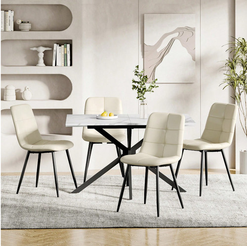 Modern linen dining - dining, chairs