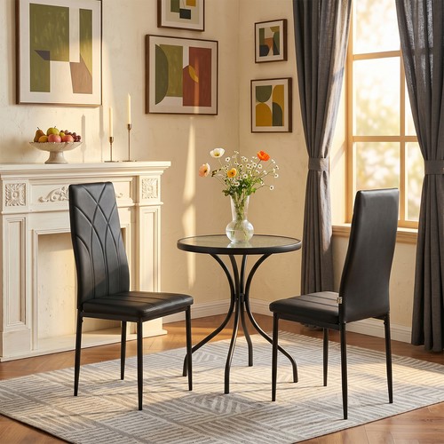 High back dining chairs - high,