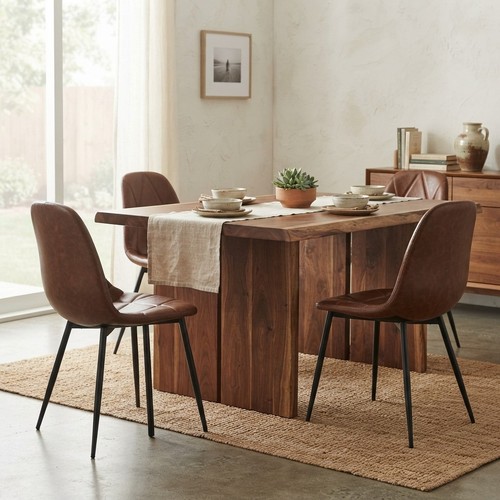 Contemporary faux leather - contemporary,