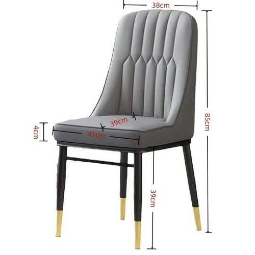 2pc grey faux leather - leather, dining
