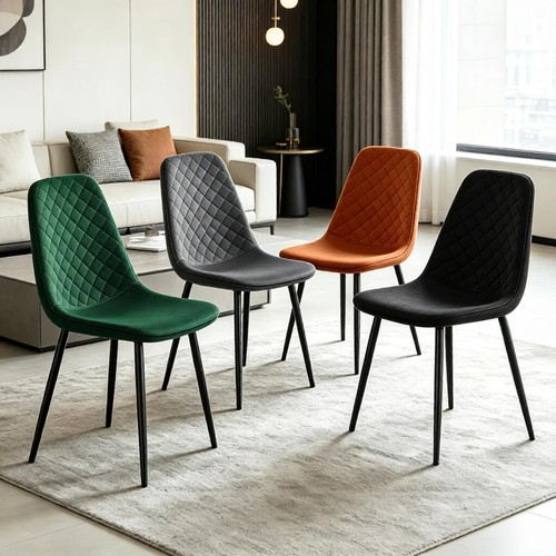 Set 6 velvet dining - velvet,
