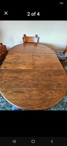 Oval wood dining - oval, 4