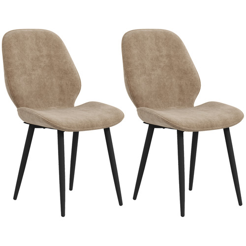 Homcom dining chairs set 2 - chairs,
