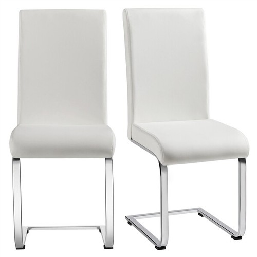Dining chairs 2pcs leather - chairs,