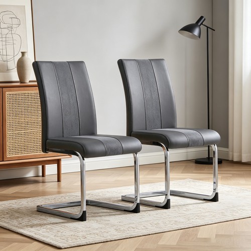 Faux leather dining - 2/4x,
