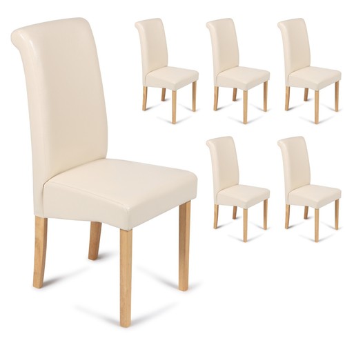 Cream dining chairs - dining,