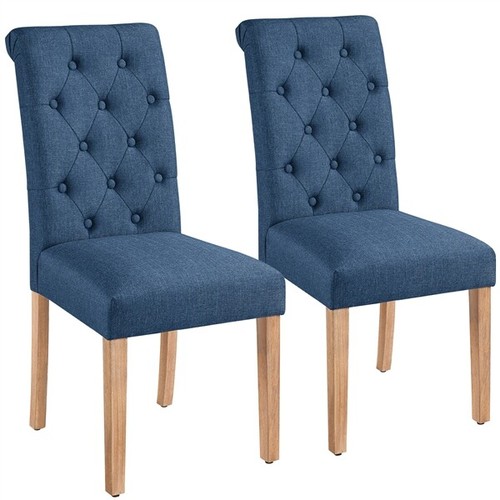 Dining chairs 2pcs fabric - dining,