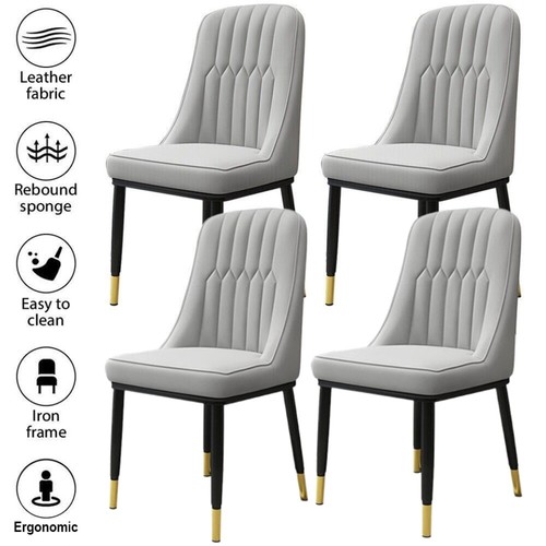 Dining chairs set leather - dining,