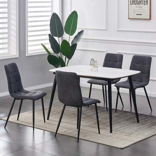 Set faux matte suede - of, 4