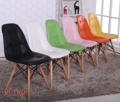 Dining chairs leather wooden - dining,