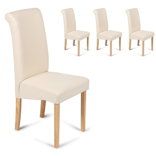 Cream dining chairs - dining,