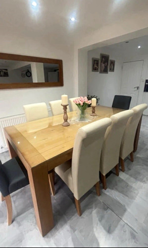 Faux leather chairs - 8,