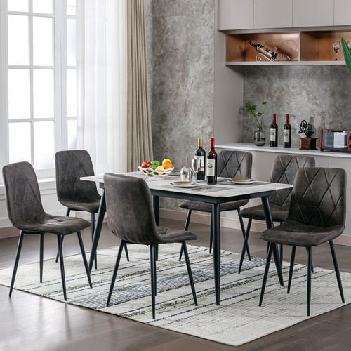 Dining chairs set velvet - set,