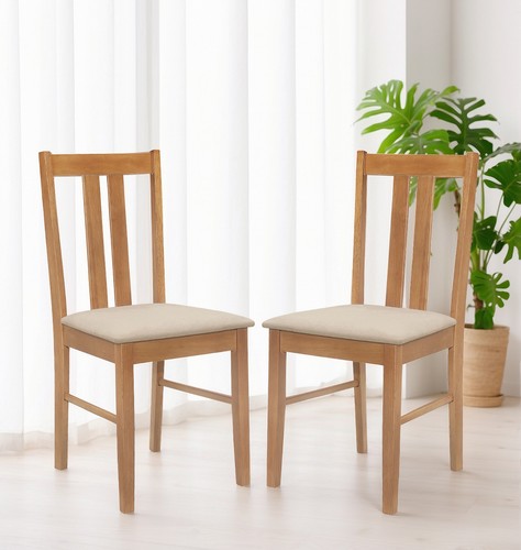 Dining chairs light - x2, oak