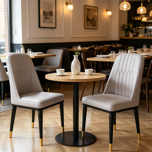 Upholstered dining chairs - 2x,